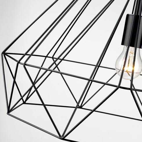 Pendant Luminaire In Matt Black LL00151